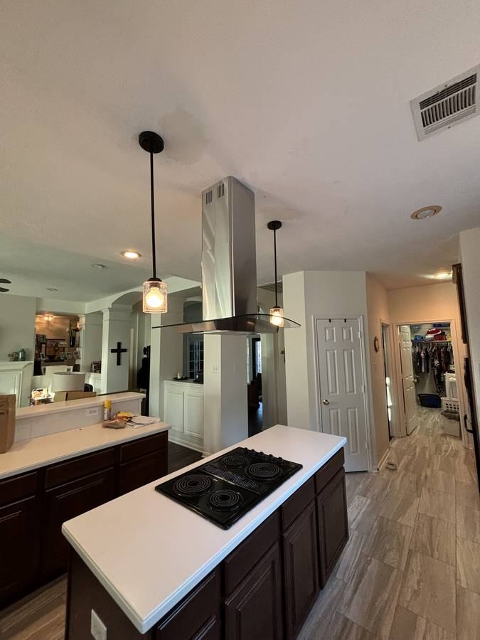 Kitchen renovation — wide view