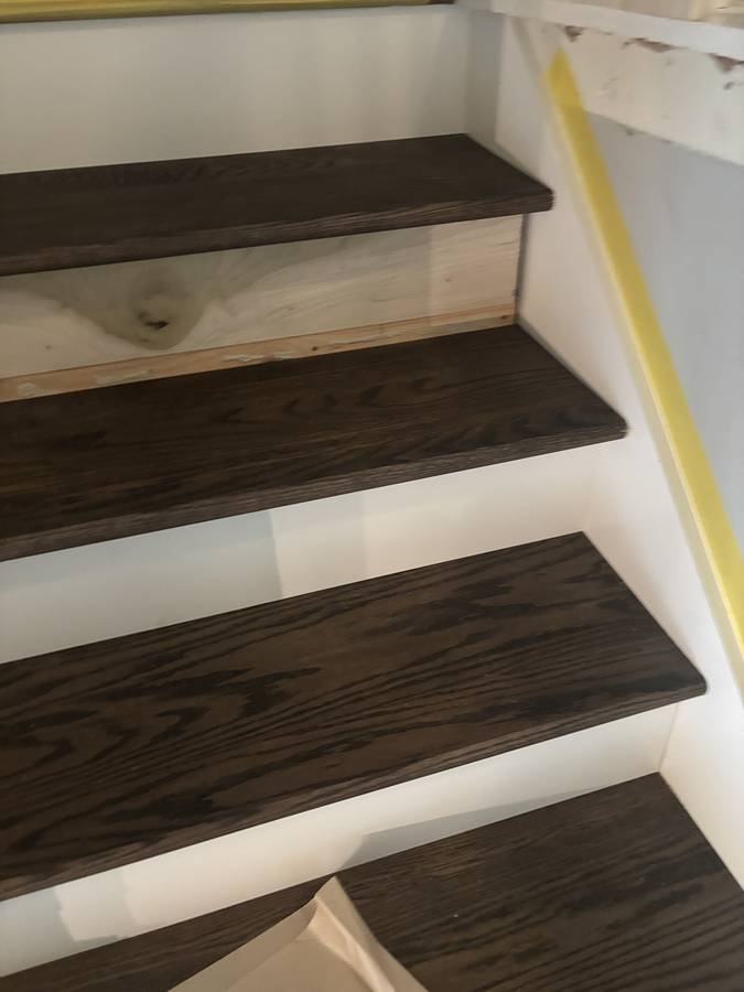 New treads going in