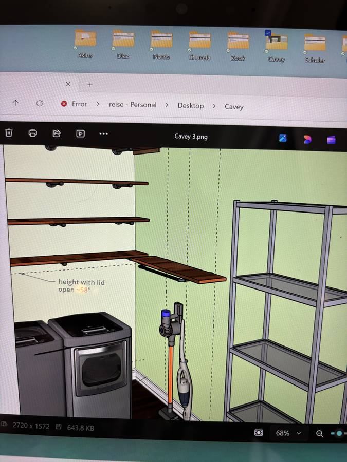 Laundry room — 3D preconstruction model