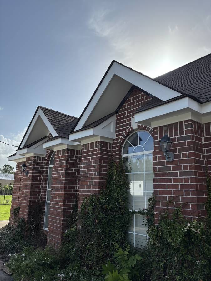 Brick home — close detail